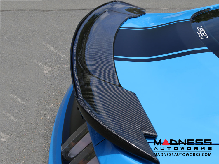 Ford Mustang Track Pack Style Spoiler w/ Adjustable Wickerbill by Anderson Composites - Carbon Fiber